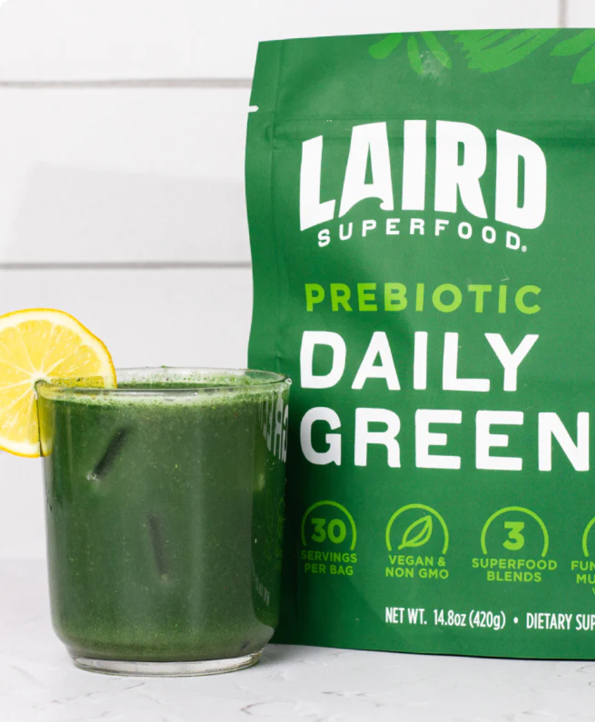 Laird Superfood products including plant-based creamers and adaptogenic blends 