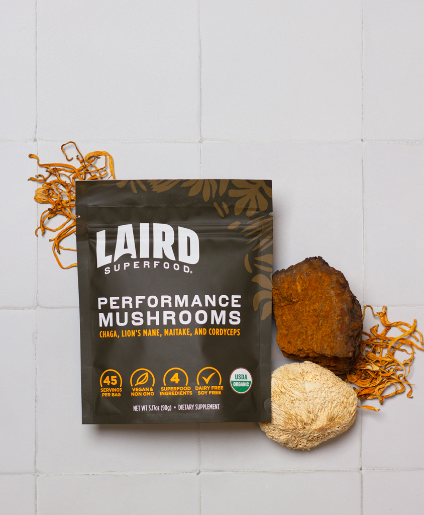 Laird Superfood products including plant-based creamers and adaptogenic blends 